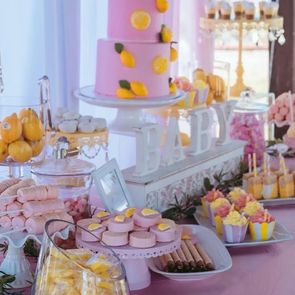 Candy buffet for a baby shower
