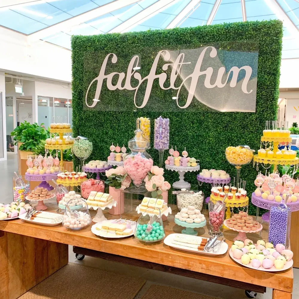 Dessert styling for a corporate celebration